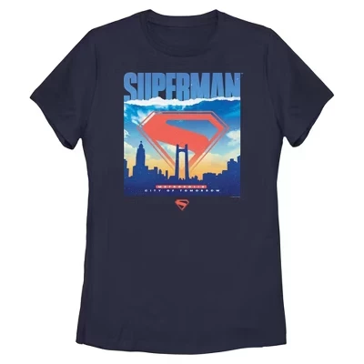 Женская футболка Superman Metropolis View