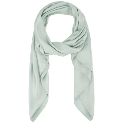 Women's Solid Square Large Elegant Satin Neckerchief Bandanas for Travel Office 1 Pc 43.3'' blue