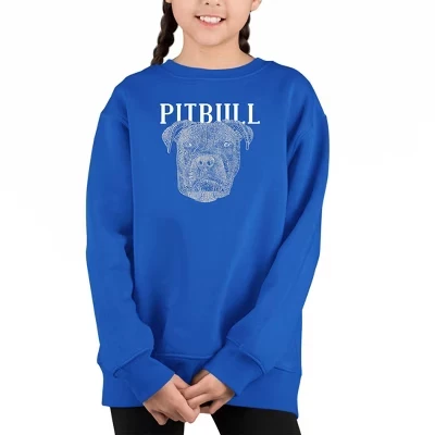 Толстовка с круглым вырезом от Girl's Word Art от Pitbull Face - Girl's Word Art royal