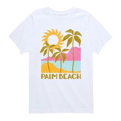 Детская футболка Instant Message Palm Beach Deco, белая