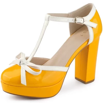 Женские туфли Blissful Step на платформе, желтые