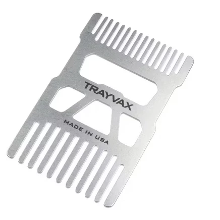Мужской кошелек-гребень Trayvax Shift, стальной с открывалкой