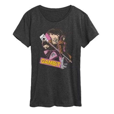 Женская футболка Gambit Ragin Cajun с коротким рукавом и графическим рисунком heather charcoal