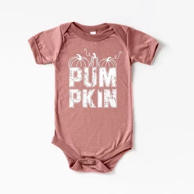 Детское боди The Juniper Shop Pumpkin с принтом, сиреневое