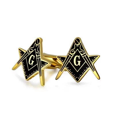 Мужские запонки Bling Jewelry Compass, золотистые