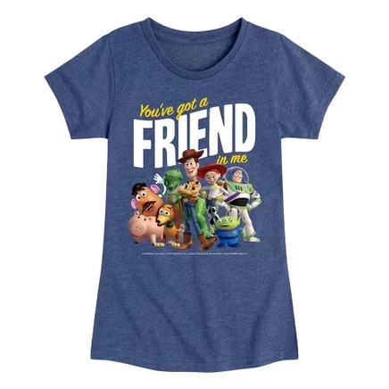 Футболка для девочек Toy Story, тёмно-синяя
