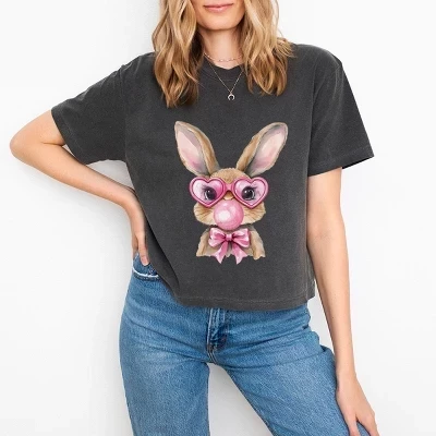 Солнцезащитные очки Bunny Sunglasses Bubblegum - женская укороченная футболка свободного кроя с графическим принтом pepper
