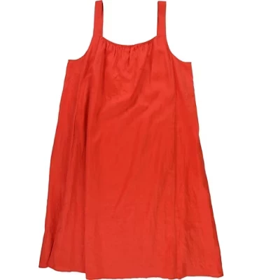 Женское платье Eileen Fisher макси, льняное, красное