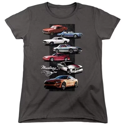 Женская футболка Mustang Mustang Stack цвета древесного угля