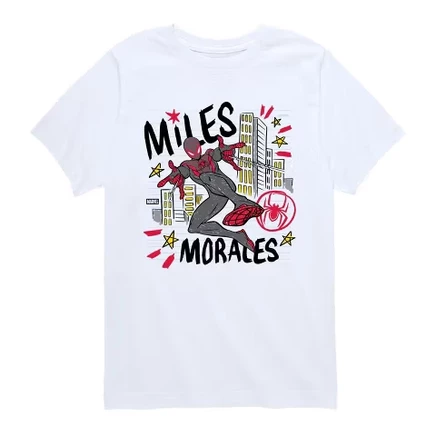 Футболка с коротким рукавом Miles Sketch с графическим рисунком белого цвета