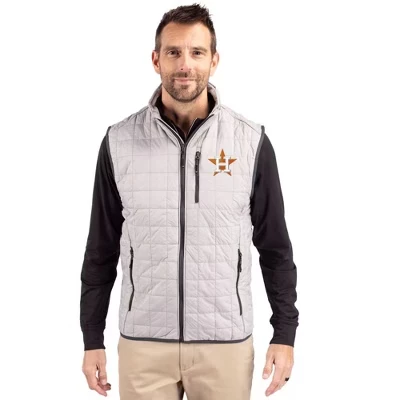 Houston Astros Rainier Мужской утепленный жилет-фугу PrimaLoft® с эко-изоляцией на молнии.
