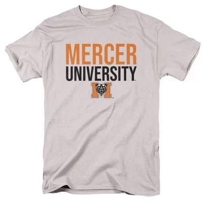 Мужская футболка NCAA Mercer University, серебристая