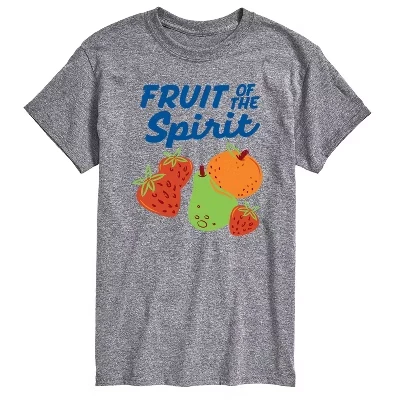 Мужская футболка с коротким рукавом Fruit Of The Spirit с графическим рисунком athletic heather