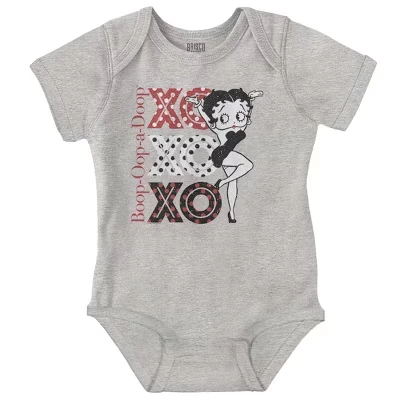 Боди для девочек Brisco Brands Betty Boop, меланжевое