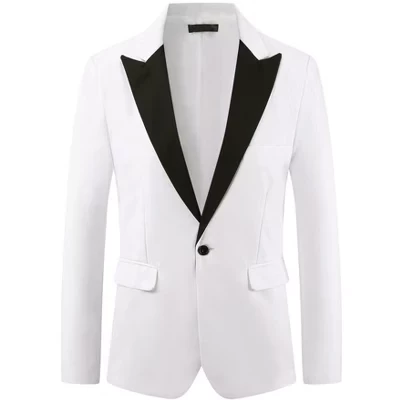 Мужской пиджак Inspire Chic Classic Peak, белый