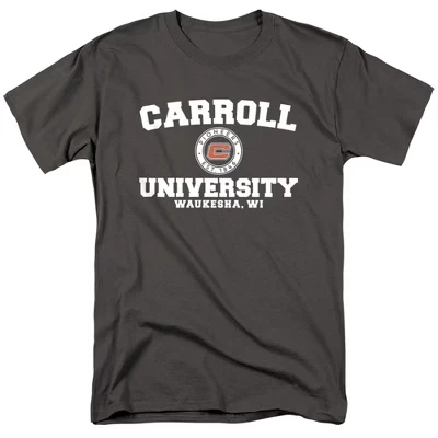Мужская футболка с официальным логотипом Carroll University Circle.