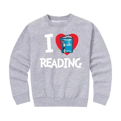Флисовая толстовка Athletic Heather с рисунком Кота в шляпе на обложке книги 