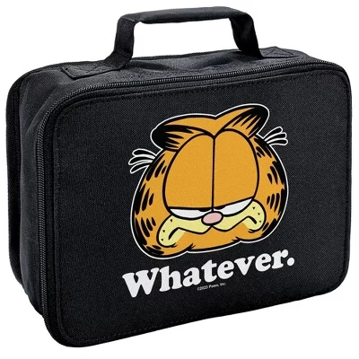 Ланч-бокс с мягкой изоляцией Whatever Face черного цвета