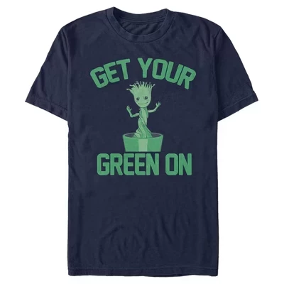Men's  Baby Groot St. Patrick's Day Get Your Green On T-Shirt