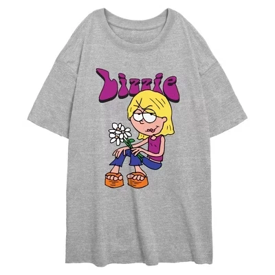 Джуниорская футболка Lizzie McGuire Retro Daisies, меланж