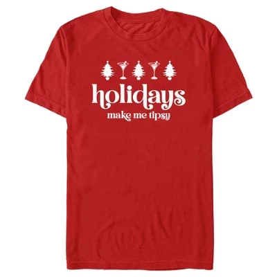 Мужская футболка Lost Gods Holidays Make Me Tipsy, красная