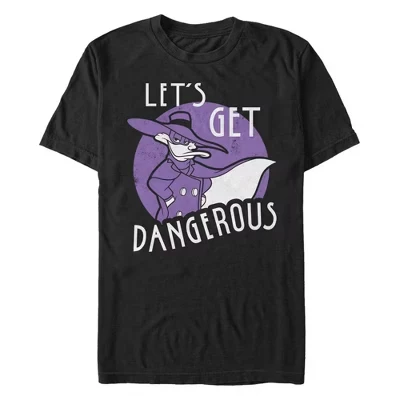 Мужская футболка Darkwing Duck Let's Get Dangerous черного цвета