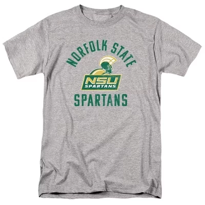 Мужская футболка NCAA Norfolk State с логотипом, меланжевая