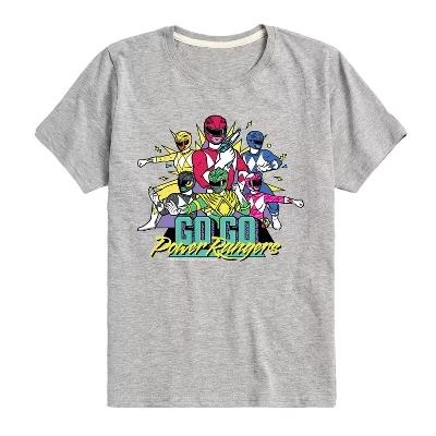 Футболка для мальчиков Power Rangers Go Go, серый меланж