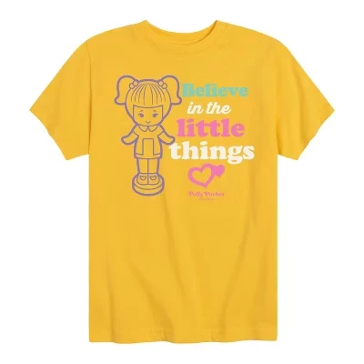 Футболка с коротким рукавом и рисунком Believe In The Little Things желтого цвета