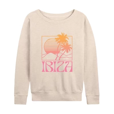 Женский лонгслив Instant Message Ibiza Sun Palms, березовый