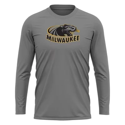 Мужской лонгслив NCAA Wisconsin–Milwaukee, темно-серый