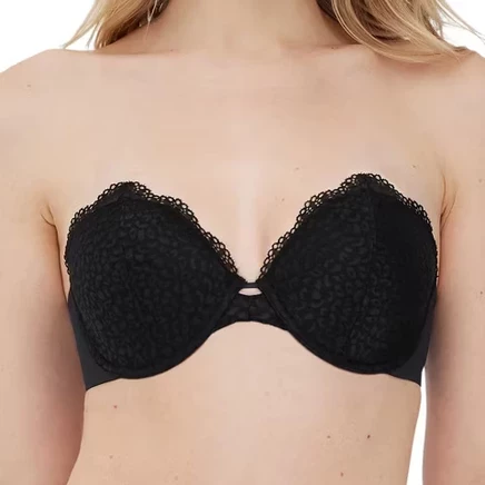 Skarlett Blue Women's Rouse Full Coverage Lightly Lined Strapless Bra 339221 30b / black