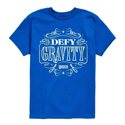 Футболка с коротким рукавом и рисунком Defy Gravity синего цвета