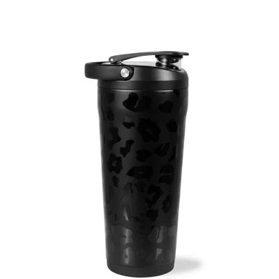 Шейкер HydroJug 710 мл из стали, герметичный, черный