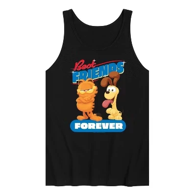 Мужская майка с рисунком Best Friends Forever, черная