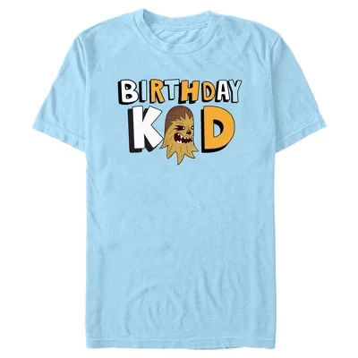 Мужская футболка Chewbacca Birthday Kid светло-голубого цвета
