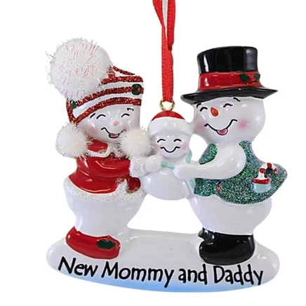 Ёлочная фигурка Kurt S. Adler Snow Family, 8,3 см