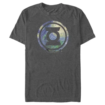 Мужская футболка с логотипом Green Lantern Starry Night с изображением древесного вереска