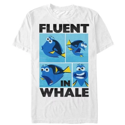 Мужская футболка Fluent in Whale белого цвета