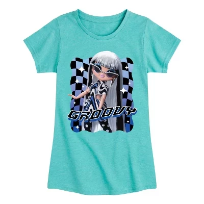 Сюрприз для девочек! - Футболка Groovy Babe в обтяжку с коротким рукавом и рисунком бирюзового цвета