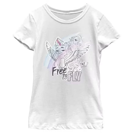 Футболка Girl's : Friendship is Magic Free To Fly белая