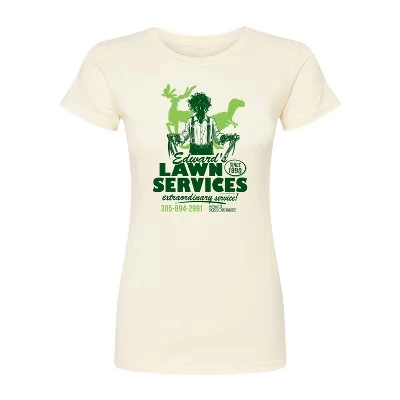 Женская футболка Edwards Lawn Services с приталенным рисунком natural