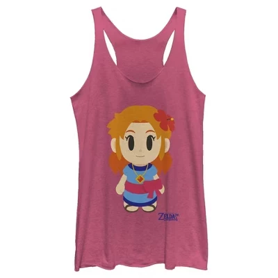 Женская футболка Legend of Zelda's Awakening от Marin Avatar Racerback розового цвета