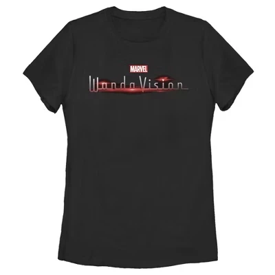 Женская футболка Marvel WandaVision Logo, черная