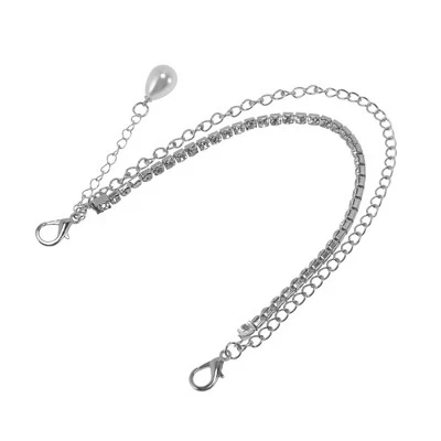 Ремешок для сумки Unique Bargains, серебристый