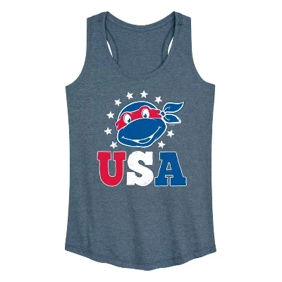 Женская - - USA Raphael Graphic Racerback Tank синего цвета