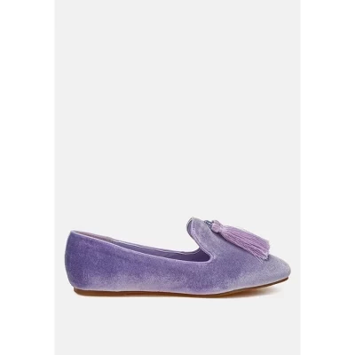 Женские лоферы Rag & Co. Tromso с кисточками, фиолетовые