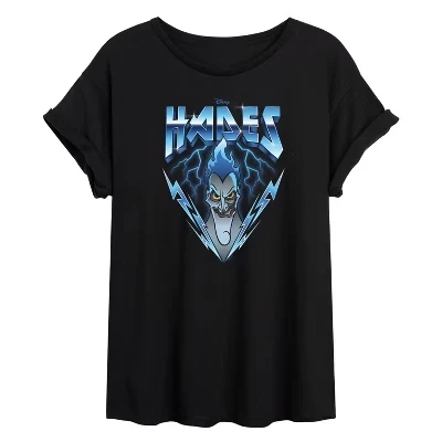 Женская футболка с объемным рисунком в стиле глэм-Рок от Hades, черная