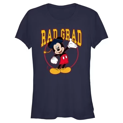 Женская футболка Juniors Womens Mickey & Friends поздравляет выпускницу Rad, синяя