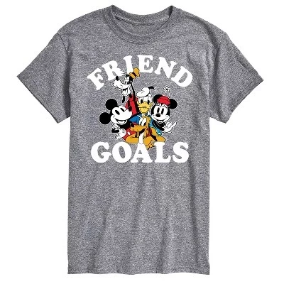 Мужская футболка с коротким рукавом Friend Goals и графическим рисунком athletic heather
